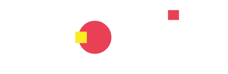MOXIE wordmark logo in white text featuring a red circle and yellow square inside the 'O' and a red square dotting the 'I'